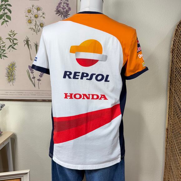 Official Repsol Honda Team Racing White T-Shirt Gruppopritelli Unisex L - Picture 4 of 10